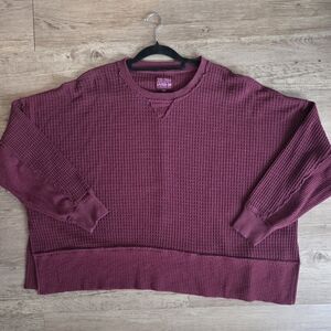 AE Big Hug Waffle Sweatshirt | M